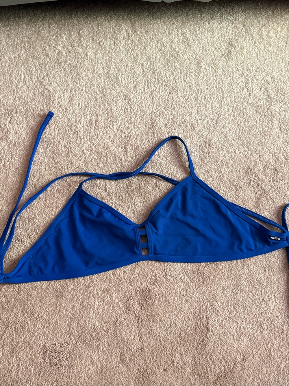 Jolyn Tomcat Blueberry bikini top